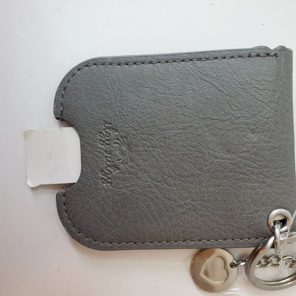 NWT Itzy Ritzy Cute N Clean Sanitizer Holder Charm Grey